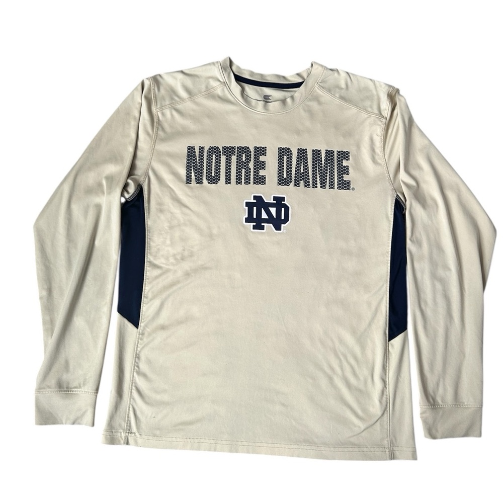 Colosseum Athletics Notre Dame Long Sleeve Shirt size Large